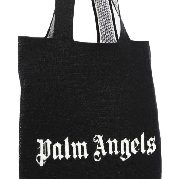 Palm Angels P.A. Knit Shopper Tas Zwart