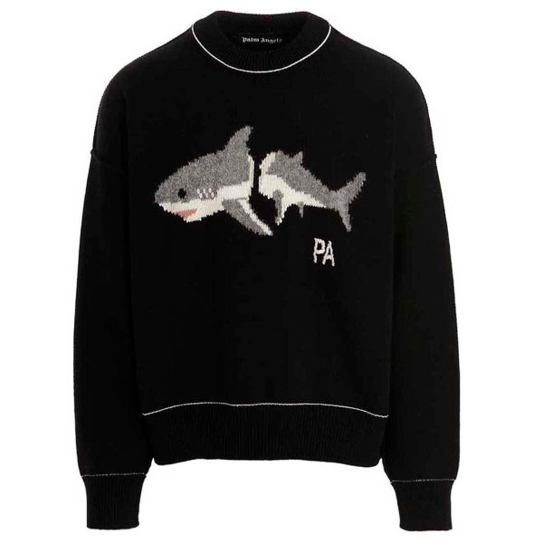 Palm Angels PA Shark Sweater Zwart