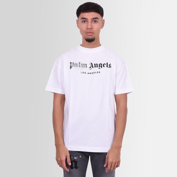 palm angels rhinestone sprayed classic t-shirt wit 3