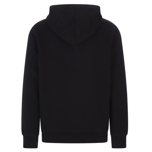 Palm Angels Rhinestone Sprayed Hoodie Zwart