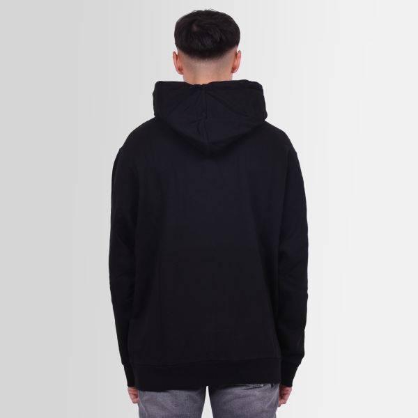 Palm Angels Rhinestone Sprayed Hoodie Zwart