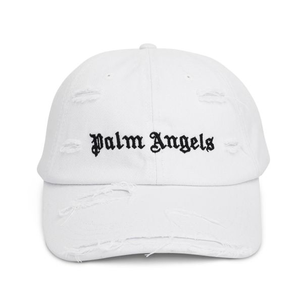 Palm Angels Ripped Logo Cap Wit