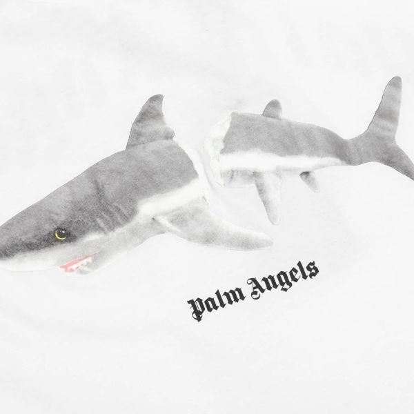Palm Angels Shark Classic T-shirt Wit