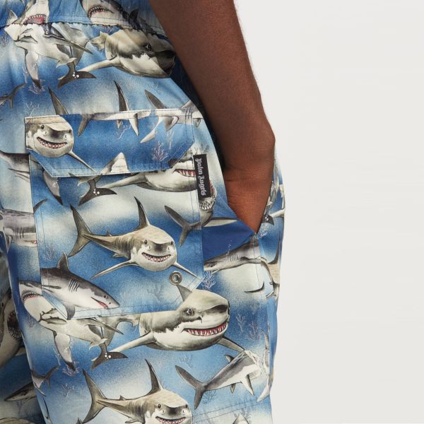 Palm Angels Sharks Zwembroek Blauw