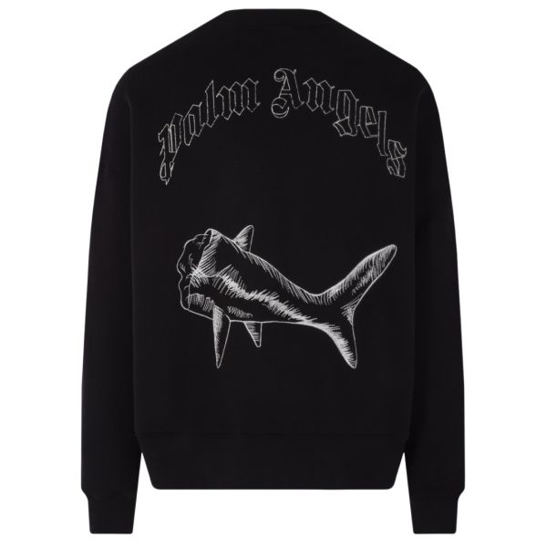 Palm Angels Split Shark Sweater Zwart
