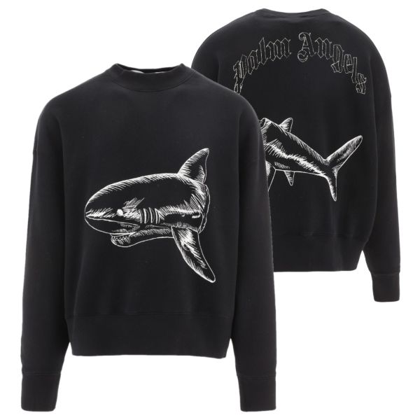 Palm Angels Split Shark Sweater Zwart