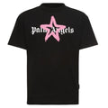 Palm Angels Star Sprayed T-shirt Zwart/Roze