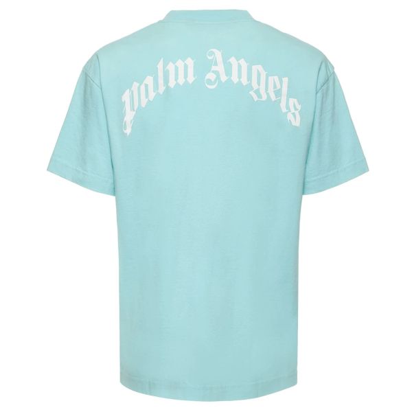 Palm Angels White Shark Classic T-shirt Licht Blauw