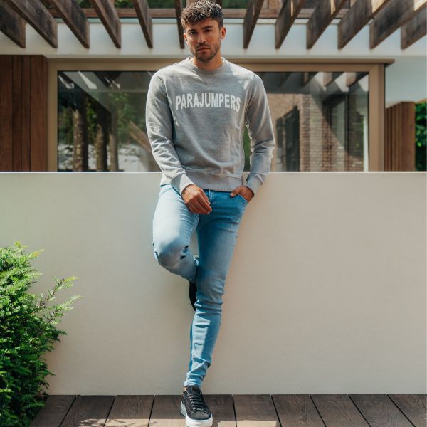 parajumpers caleb sweater grijs