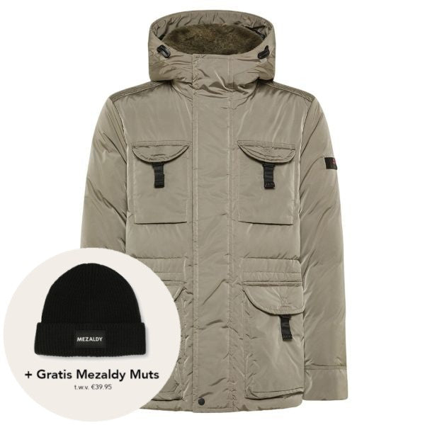 peuterey aiptek fur parka beige