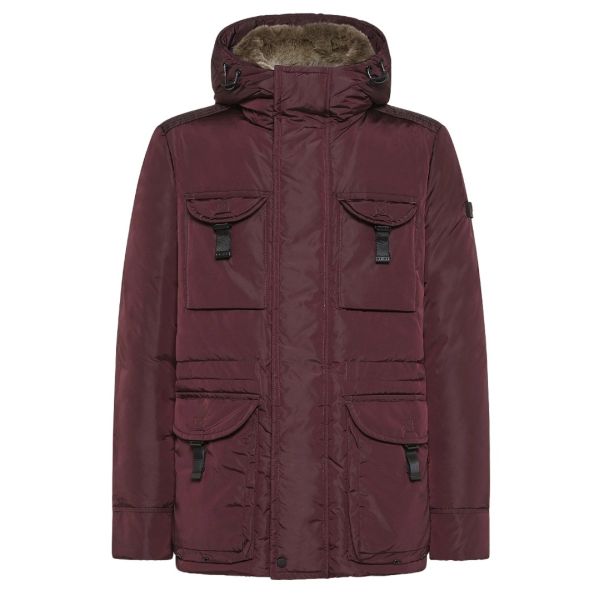 Peuterey Aiptek Fur Parka Bordeaux