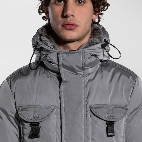 Peuterey Aiptek Fur Parka Grijs