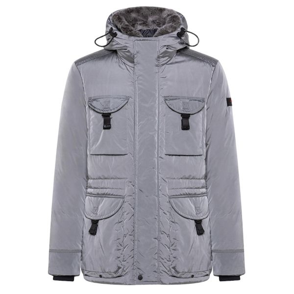 Peuterey Aiptek Fur Parka Grijs