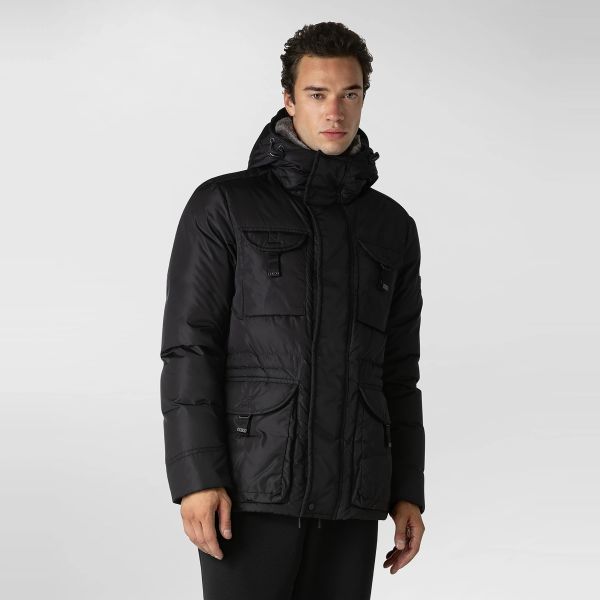 Peuterey Aiptek Fur Parka Zwart