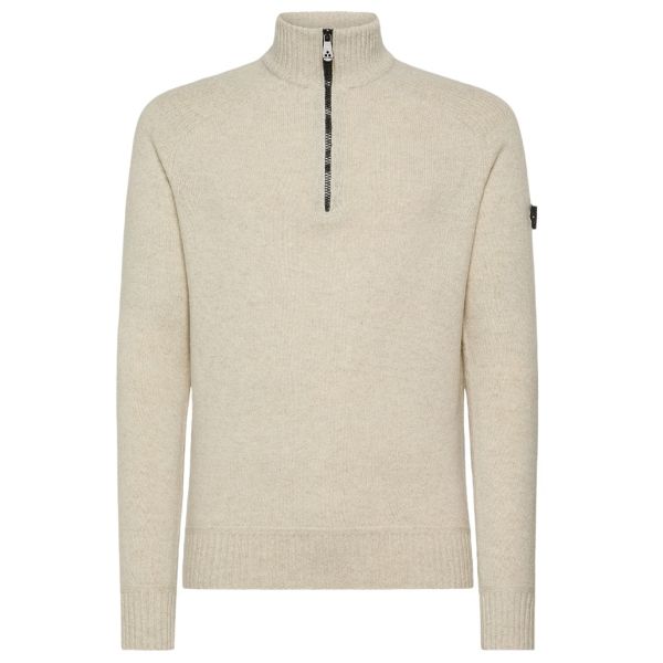 Peuterey Braille Zipped Sweater Off White