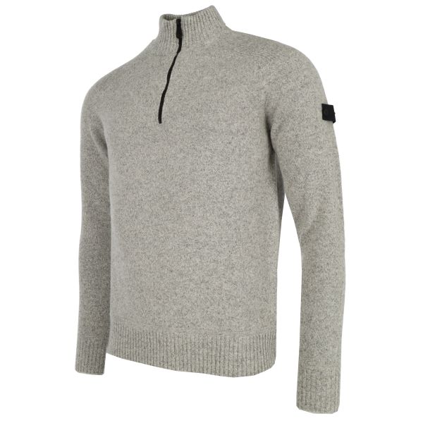 Peuterey Braille Zipped Sweater Grijs