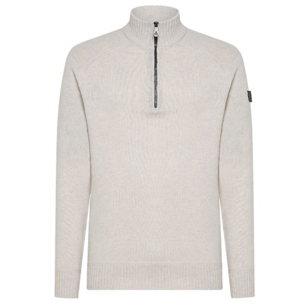 Peuterey Braille Zipped Sweater Beige