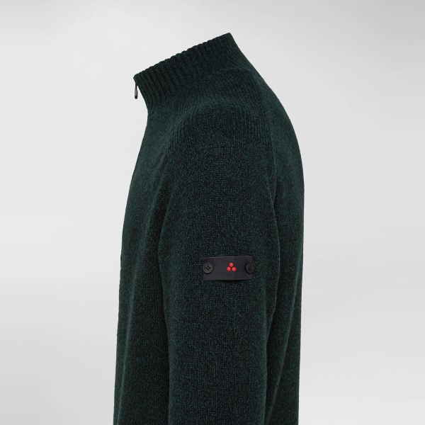 Peuterey Braille Zipped Sweater Donker Groen