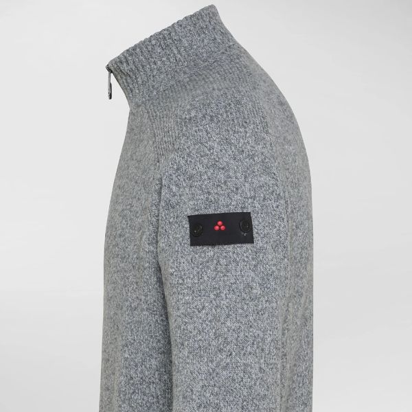 Peuterey Braille Zipped Sweater Grijs