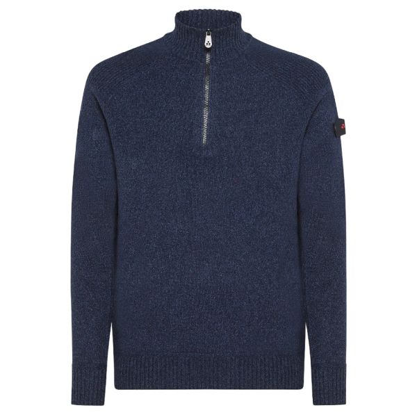 Peuterey Braille Zipped Sweater Navy