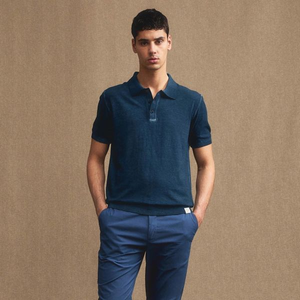 Peuterey Correboi Knit Polo Navy
