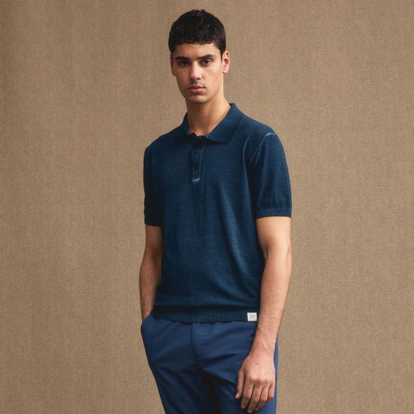 Peuterey Correboi Knit Polo Navy