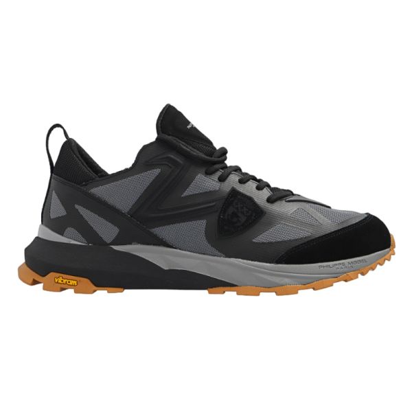 Philippe Model Rocx Sneaker Zwart/Antraciet