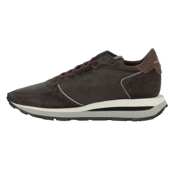 Philippe Model Tropez Haute Sneaker Donker Bruin