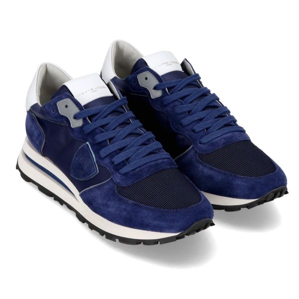 Philippe Model Tropez Haute Sneaker Blauw