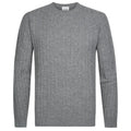 Profuomo Cashmere Cable Sweater Grijs