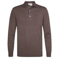 Profuomo Luxury Longsleeve Polo Bruin