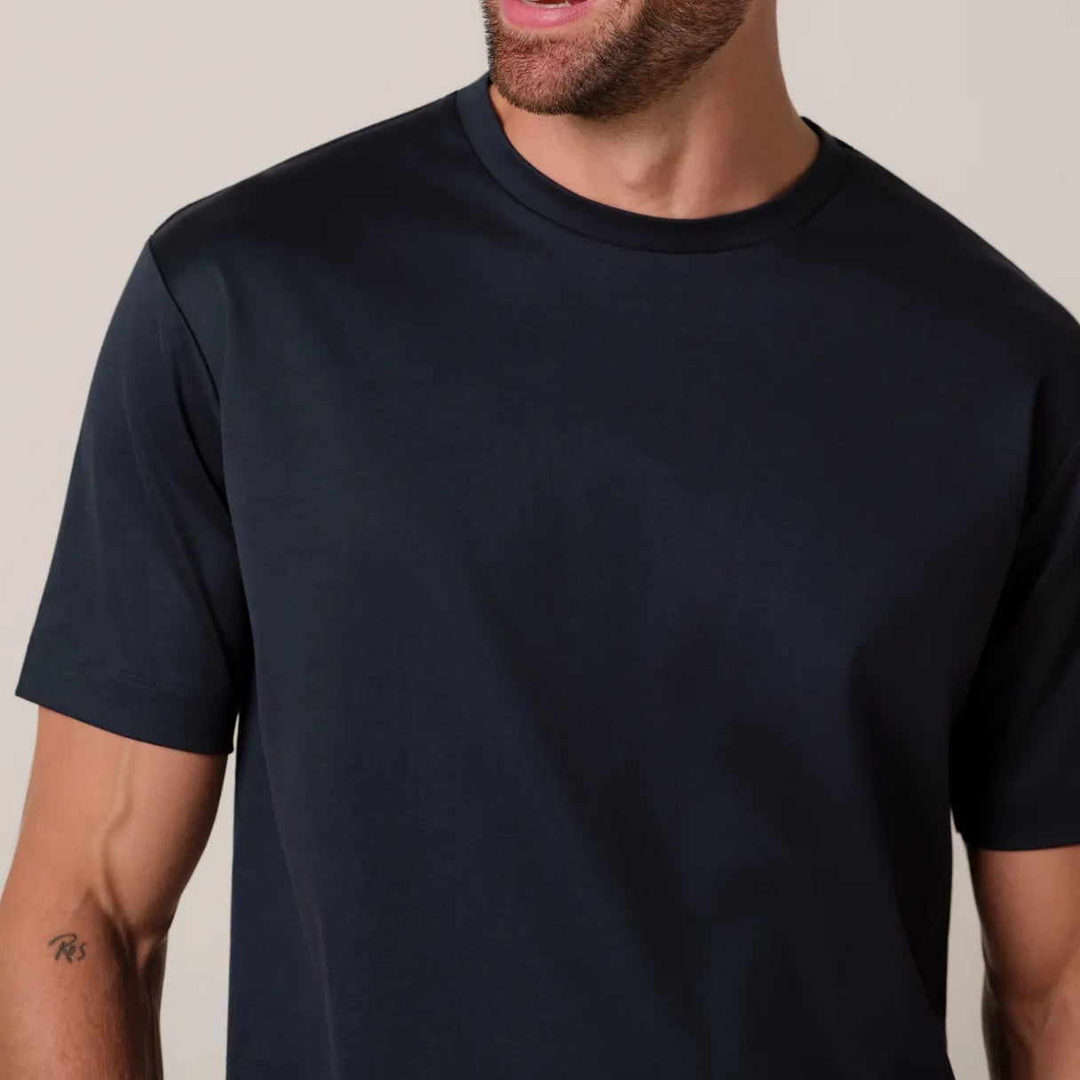 Profuomo Pima Cotton T-shirt Navy