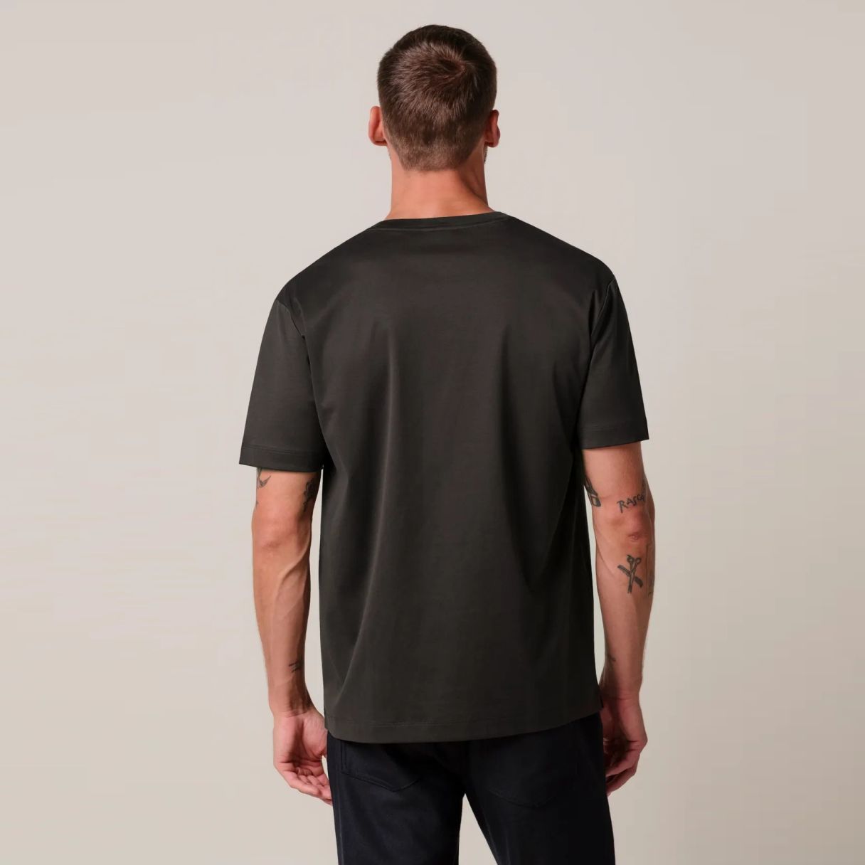 Profuomo Pima Cotton T-shirt Bruin