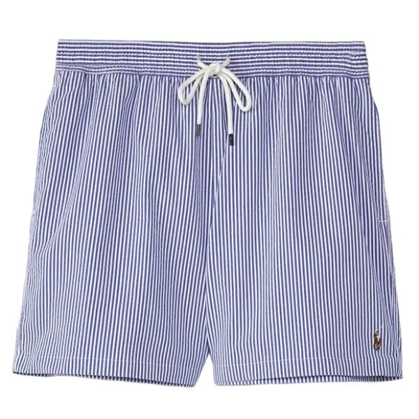 Ralph Lauren Traveller Classic Zwembroek Blauw/Wit