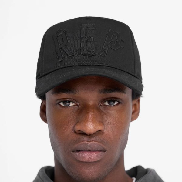 Represent Rep Applique Cap Zwart
