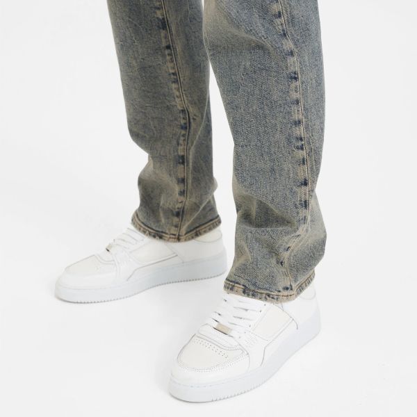 Represent Baggy Denim Jeans Blue Cream
