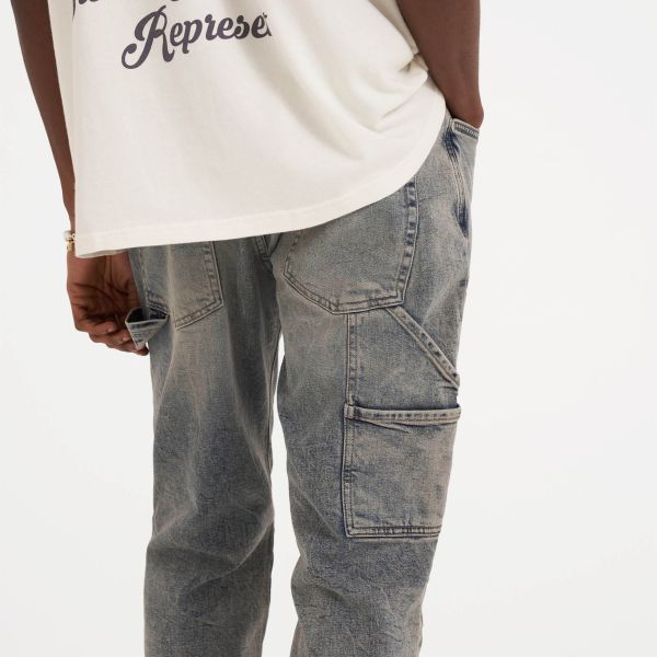 Represent Carpenter Denim Jeans Blue Cream