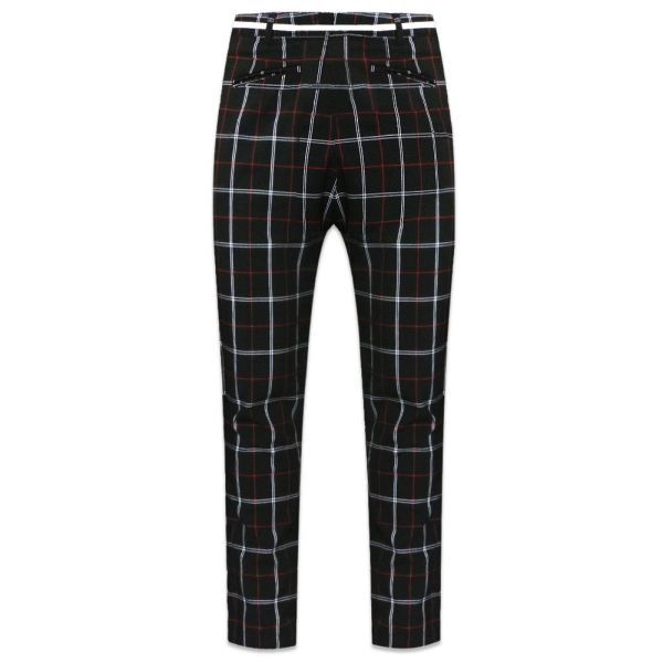 Represent Checked Smoking Broek Zwart
