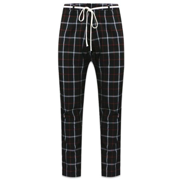 Represent Checked Smoking Broek Zwart