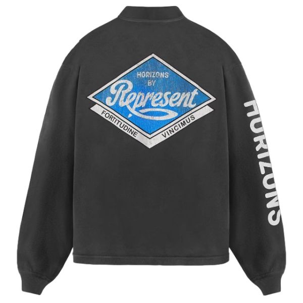 Represent Classic Parts Quarter Zip Sweater Zwart