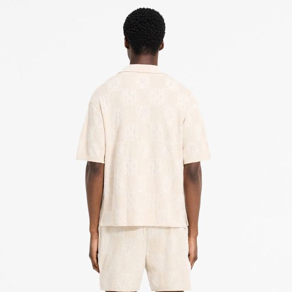 Represent Crochet Overhemd Beige
