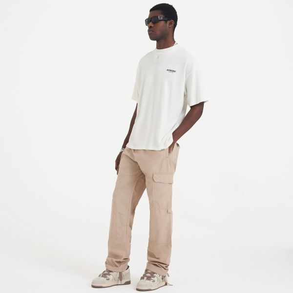 Represent Elasticated Waist Cargo Broek Beige