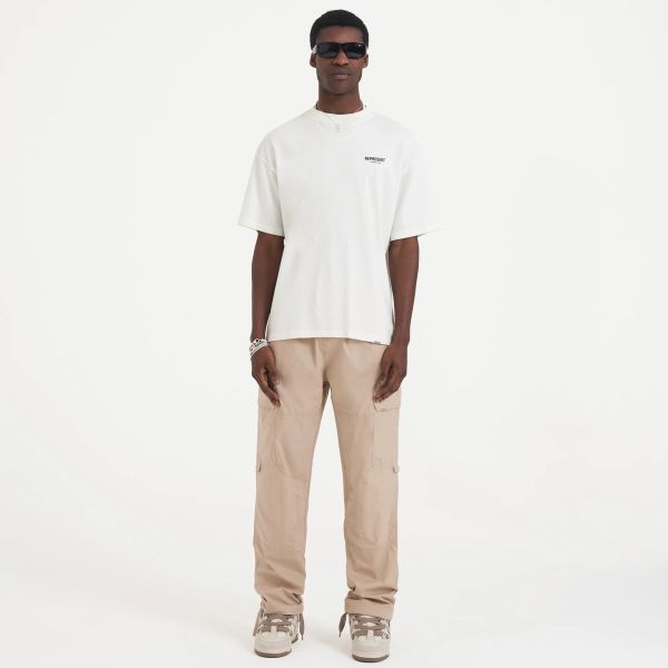 Represent Elasticated Waist Cargo Broek Beige