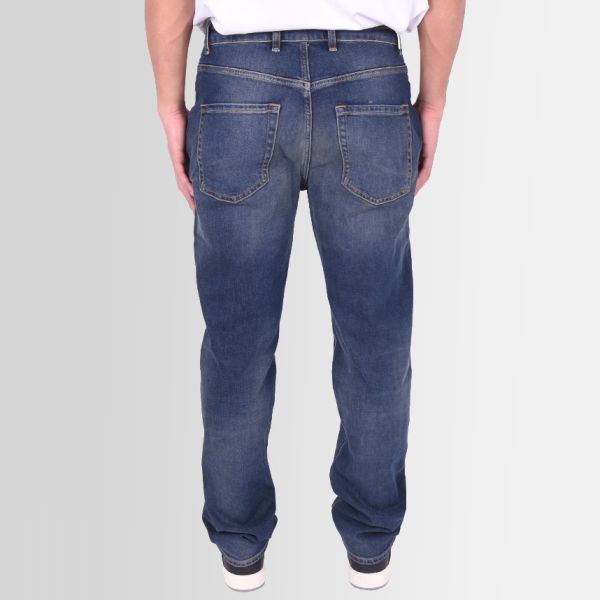 Represent Front Stitch Baggy Jeans Navy