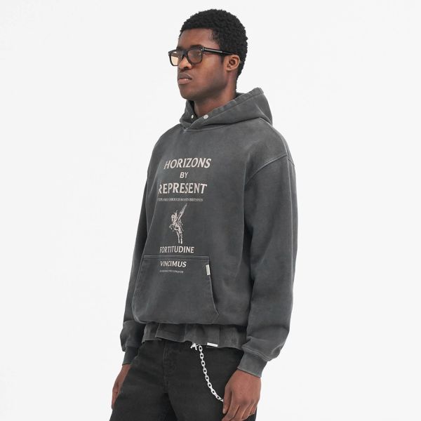Represent Horizons Hoodie Zwart