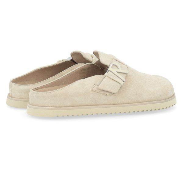 Represent Initial Mule Slippers Beige
