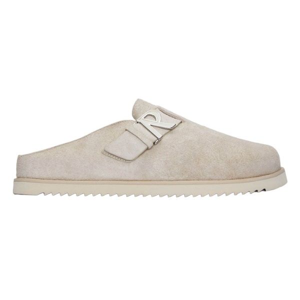 Represent Initial Mule Slippers Beige