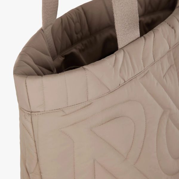 Represent Initial Quilted Tote Bag Bruin