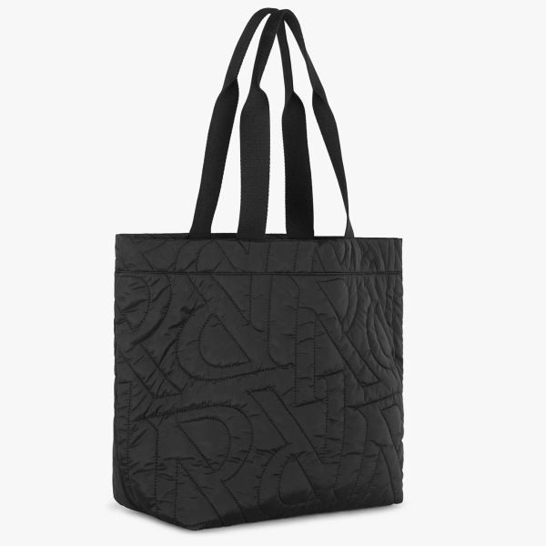 Represent Initial Quilted Tote Bag Zwart