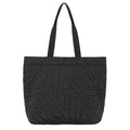 Represent Initial Quilted Tote Bag Zwart